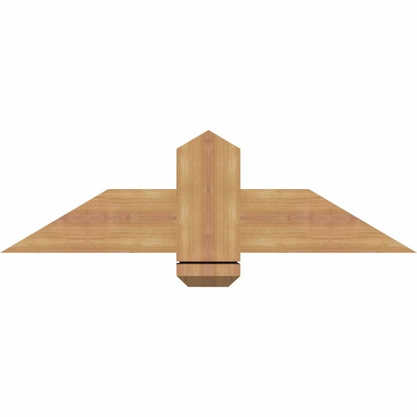Ekena Millwork Eugene Smooth Timber Gable Bracket, Western Red Cedar, 36"W x 10"H x 3 1/2"D x 5 1/2"F, 7/12 Pitch GBW036X10X0406EUG00SWR - main